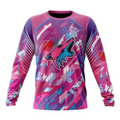 NHL Arizona Coyotes Breast Cancer Sweatshirt