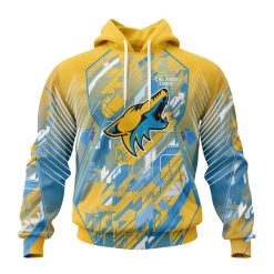 NHL Arizona Coyotes Childhood Cancer Pullover Hoodie