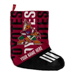 NHL Arizona Coyotes Custom Name Christmas Socks