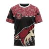 NHL Arizona Coyotes Custom Name Number Hockey With Paisley T-Shirt