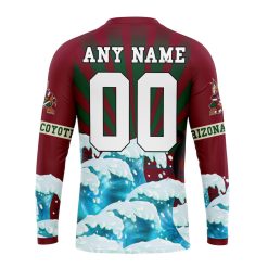 Alternative view of NHL Arizona Coyotes Custom Name Number Kits For The Grateful Dead Sweatshirt