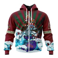 NHL Arizona Coyotes Custom Name Number Kits For The Grateful Dead Zip Up Hoodie