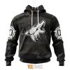 NHL Arizona Coyotes Custom Name Number Military Black Camo Pullover Hoodie