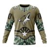 NHL Arizona Coyotes Custom Name Number Military Camo Sweatshirt