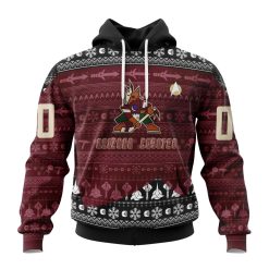 NHL Arizona Coyotes Custom Name Number Star Trek Pullover Hoodie