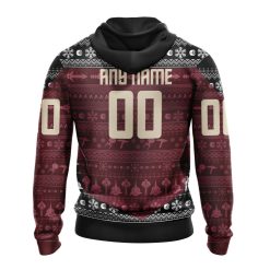 Alternative view of NHL Arizona Coyotes Custom Name Number Star Trek Pullover Hoodie