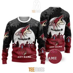 NHL Arizona Coyotes Custom Name Ugly Christmas Sweater