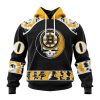 NHL Boston Bruins Custom Name Number Grateful Dead Pullover Hoodie