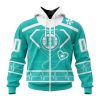NHL Boston Bruins Custom Name Number Honoring Healthcare Heroes Zip Up Hoodie