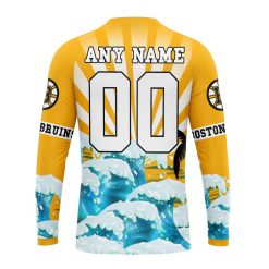 Alternative view of NHL Boston Bruins Custom Name Number Kits For The Grateful Dead Sweatshirt