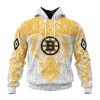 NHL Boston Bruins Custom Name Number Norse Viking Symbols Pullover Hoodie