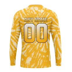 Alternative view of NHL Boston Bruins Custom Name Number Retro Vintage Tie - Dye Sweatshirt