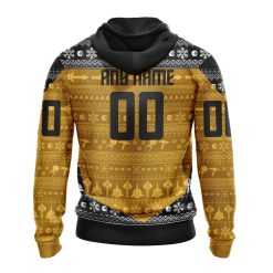 Alternative view of NHL Boston Bruins Custom Name Number Star Trek Zip Up Hoodie