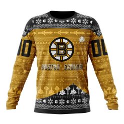 NHL Boston Bruins Custom Name Number Star Trek Sweatshirt