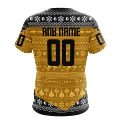 Alternative view of NHL Boston Bruins Custom Name Number Star Trek T-Shirt