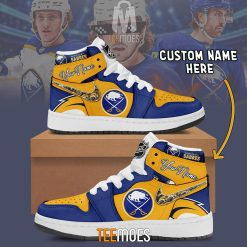 NHL Buffalo Sabres Custom Name Air Jordan 1 High Sneakers