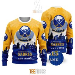 NHL Buffalo Sabres Custom Name Ugly Christmas Sweater