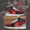 NHL Carolina Hurricanes Custom Name Air Jordan 1 High Sneakers