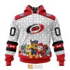 NHL Carolina Hurricanes Custom Name Number PAW Patrol The Mighty Pullover Hoodie