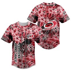 NHL Carolina Hurricanes Floral Baseball Jersey