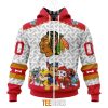 NHL Chicago Blackhawks Custom Name Number PAW Patrol The Mighty Zip Up Hoodie