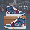 NHL Colorado Avalanche Custom Name Air Jordan 1 High Sneakers