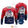 NHL Columbus Blue Jackets Custom Name Ugly Christmas Sweater