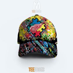 NHL Detroit Red Wings Custom Name Autism Awareness Concept Classic Cap