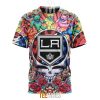 NHL Los Angeles Kings Custom Name Number Grateful Dead Hippie T-Shirt