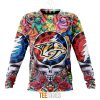 NHL Nashville Predators Custom Name Number Grateful Dead Hippie Sweatshirt