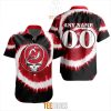 NHL New Jersey Devils Custom Name Number Grateful Dead Tie-Dye Hawaiian Shirt