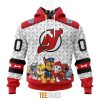 NHL New Jersey Devils Custom Name Number PAW Patrol The Mighty Pullover Hoodie