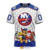 NHL New York Islanders Custom Name Number PAW Patrol The Mighty T-Shirt