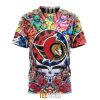 NHL Ottawa Senators Custom Name Number Grateful Dead Hippie T-Shirt