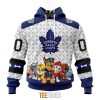 NHL Toronto Maple Leafs Custom Name Number PAW Patrol The Mighty Pullover Hoodie