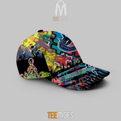 Alternative view of NHL Vancouver Canucks Custom Name Autism Awareness Concept Classic Cap
