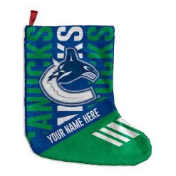 NHL Vancouver Canucks Custom Name Christmas Socks