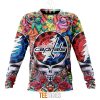 NHL Washington Capitals Custom Name Number Grateful Dead Hippie Sweatshirt