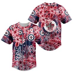 NHL Winnipeg Jets Floral Baseball Jersey
