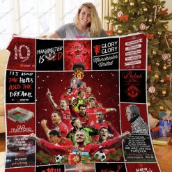 Manchester United Christmas Quilt Blanket