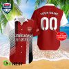 Arsenal FC Custom Name Number Emirates Fly Better Hawaiian Shirt
