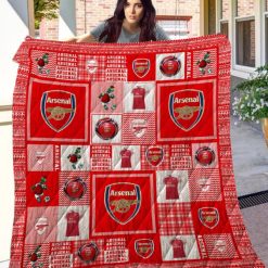 Arsenal FC Logo Quilt Blanket