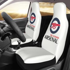 Arsenal FC White Car Seat Covers