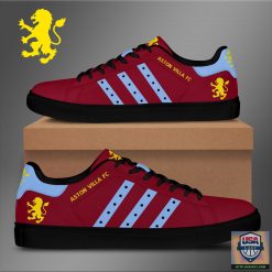 Alternative view of Aston Villa FC Blue Stripes Stan Smith Shoes