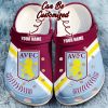 Aston Villa FC Custom Name Logo Crocs