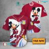 Aston Villa FC Custom Name Mickey Baseball Jersey