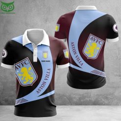 Aston Villa FC Custom Name Premier League Polo Shirt