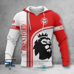 Brentford FC Logo Pullover Hoodie