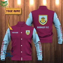 Burnley FC Custom Name Premier League Baseball Jacket