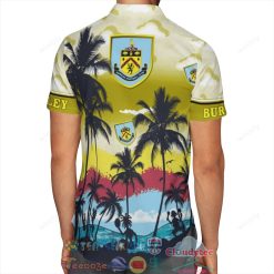 Alternative view of Burnley FC Palm Tree Hawaiian Shirt